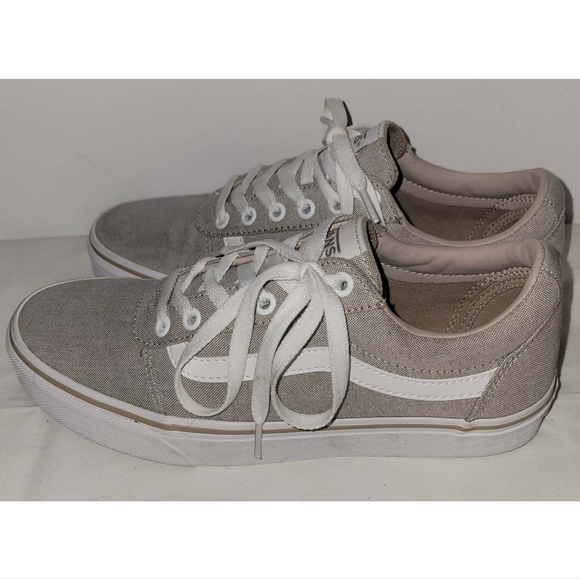 Vans Classic Gray and White Sneakers - Picture 3 of 14